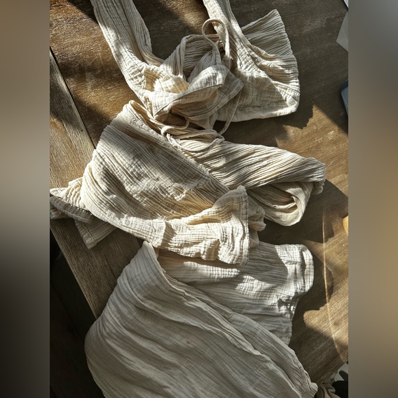 Lightweight Cream cotton  Pants - Picture 9 of 9